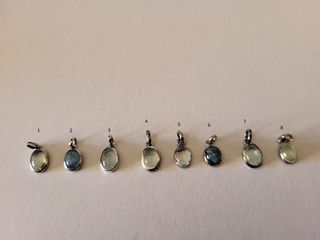 Colgante Aguamarina Natural con Cadena Plata 925
