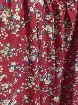 Vestido largo estampado floral
