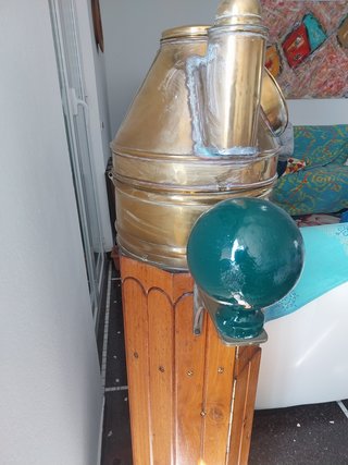 Bussola navale Ditta Fuselli in ottone