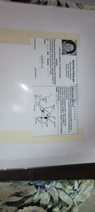 Obra gráfica limitada Gertru Beltrán