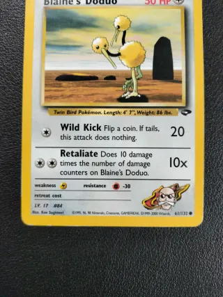 Carta Pokémon Blaine's Doduo 61/132