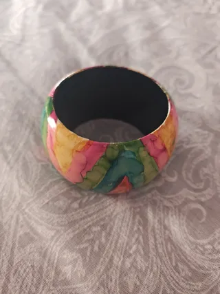 Pulsera ancha multicolor
