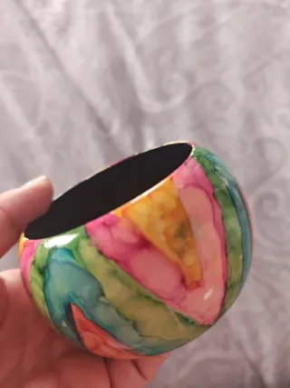 Pulsera ancha multicolor