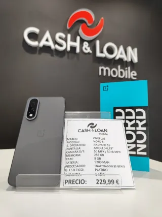 OnePlus Nord 5 256GB Gris