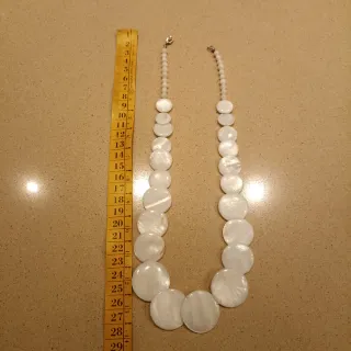 Collana perle bianche