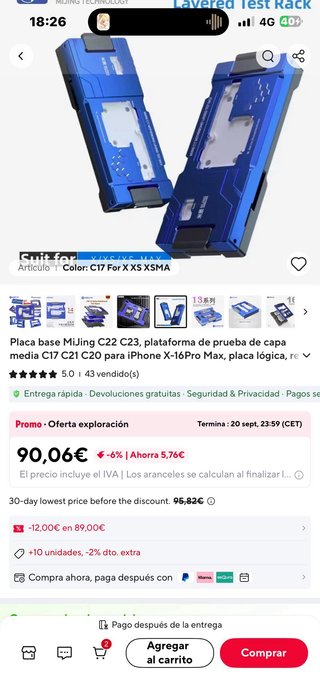 Mijing C17 Maquina Reparación Móvil