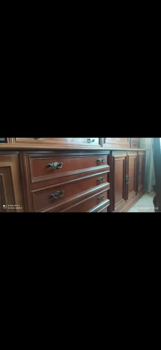 Comedor Completo de Madera y Cristal, Regalo Sofa