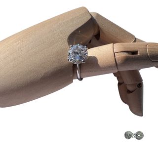 Anello Argento e Zircone Misura 17. Cod.ZA1322-17