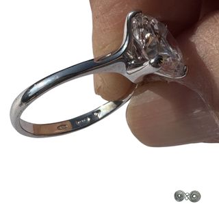 Anello Argento e Zircone Misura 17. Cod.ZA1322-17