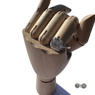 Anello Argento e Zircone Misura 17. Cod.ZA1322-17