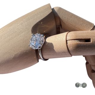 Anello Argento e Zircone Misura 17. Cod.ZA1322-17