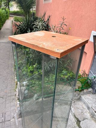 Vitrina Expositor Cristal/Madera 3 Baldas