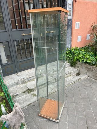 Vitrina Expositor Cristal/Madera 3 Baldas