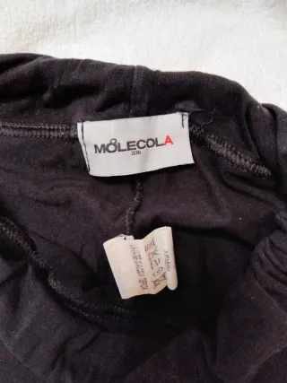 Leggings ragazza Molecola neri con bande colorate