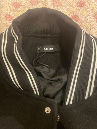 Chaqueta Varsity Amiri Negra