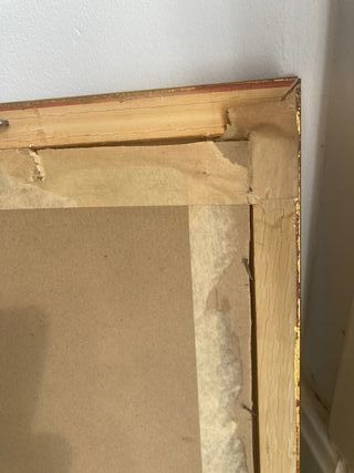 Cornice in legno dorata