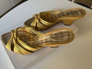 Sandalias Kohe Kolliflex doradas