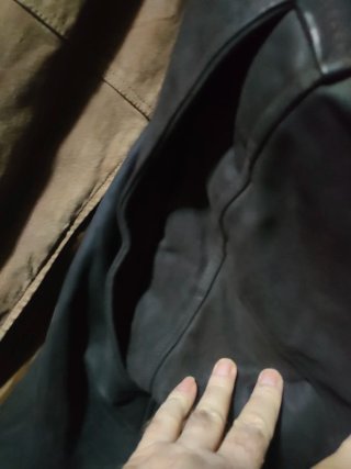 Giubbotto in pelle marrone uomo