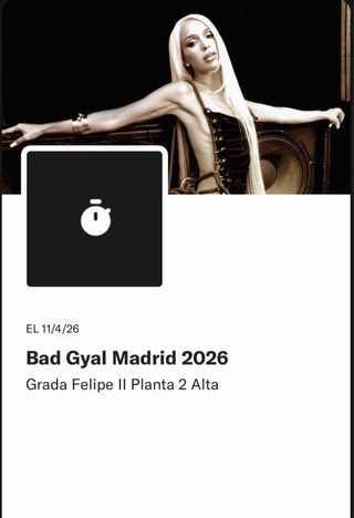 Entrada Bad Gyal 11/04