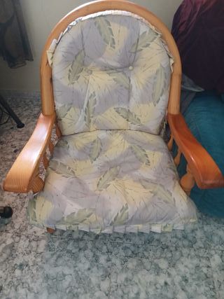 Sillón de palilleria de pino