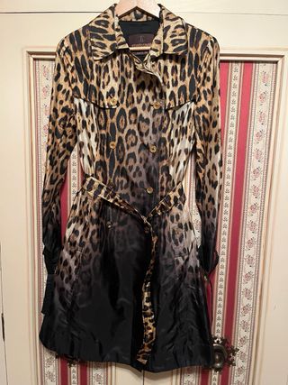 Conjunto Vestido y Abrigo Roberto Cavalli Animal P