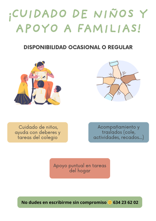 Ofrezco cuidado de niños y ayuda en el hogar