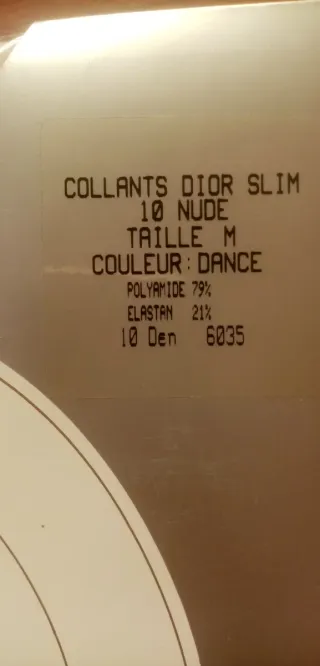 Medias Christian Dior 10 Den Nude Tallas M, G y P