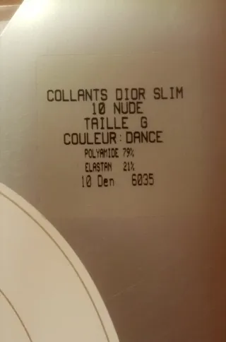 Medias Christian Dior 10 Den Nude Tallas M, G y P