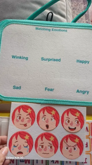 Livro de feltro didático ideal para 3 a 8 anos