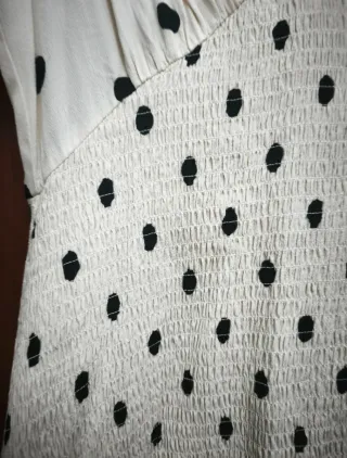 Vestido H&M lunares blanco y negro
