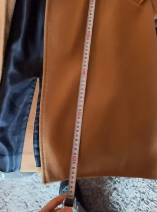 Abrigo paño Camel Zara Talla S