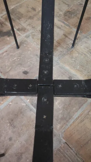 Conjunto mesa y sillas jardín forja
