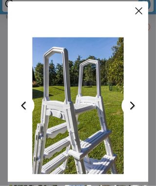 Escalera Piscina Gre Elevada Plástico