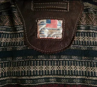 Chaqueta Cuero Vintage Flying Squad Made in France