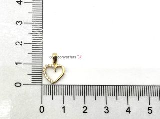 colgante oro 18k con circonita