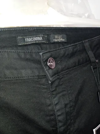 Jeans Fracomina n.46 neri con ciondolo
