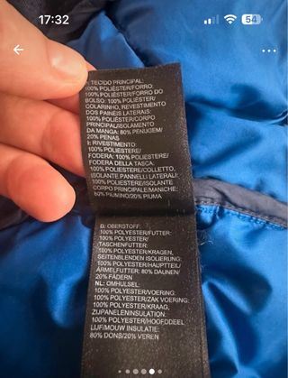 Abrigo plumas  The North Face azul