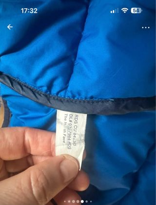 Abrigo plumas  The North Face azul