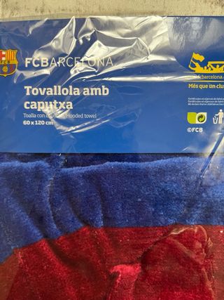 Poncho Toalla Bebé FC Barcelona
