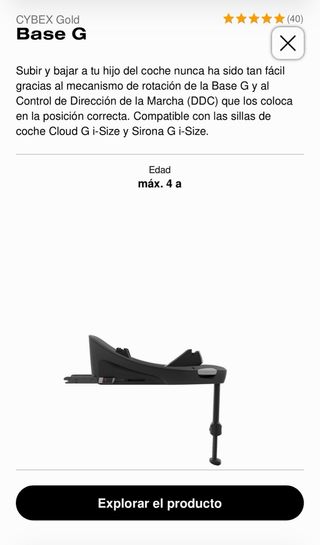 SET: Silla Coche Cybex Cloud G i-Size + Base