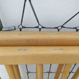 Cuna de madera con rueda