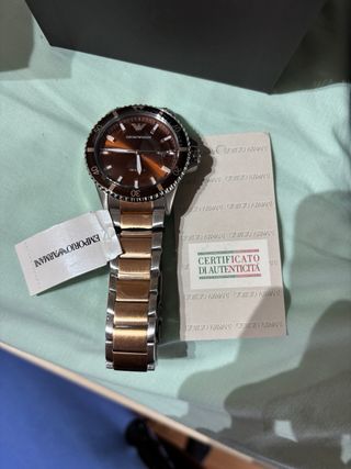 Reloj Emporio Armani Marrón y Dorado
