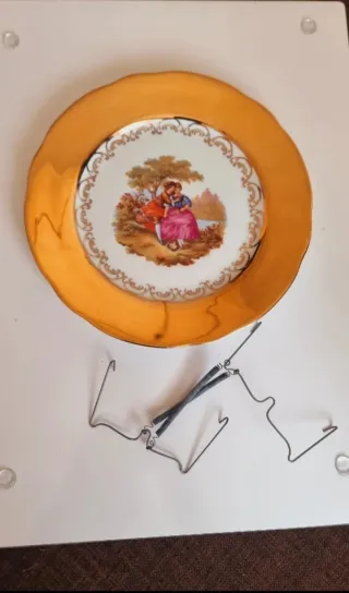 Plato Bavaria Oro con Pareja y Soporte de regalo!