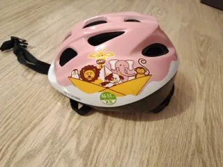 Casco bici niña rosa animales Talla XS
