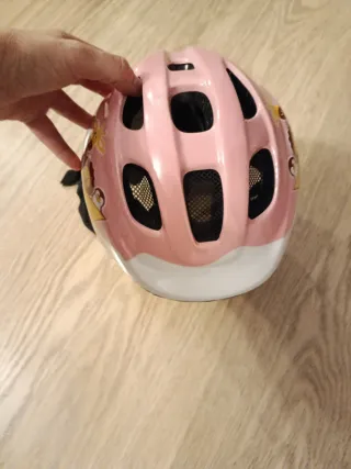 Casco bici niña rosa animales Talla XS
