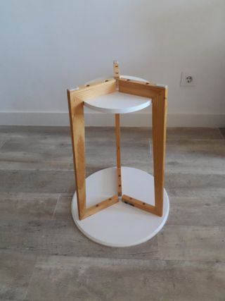 Mesa auxiliar redonda SoBuy madera