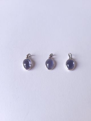 Colgante Iolita Natural Plata 925