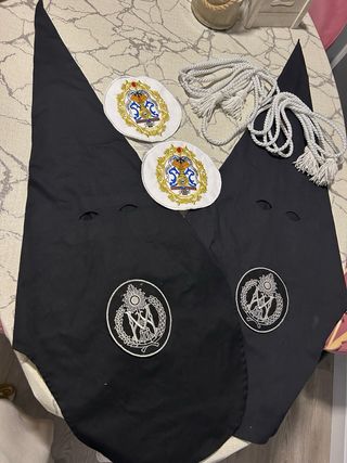 Túnica Nazareno Sed Negra y Blanca