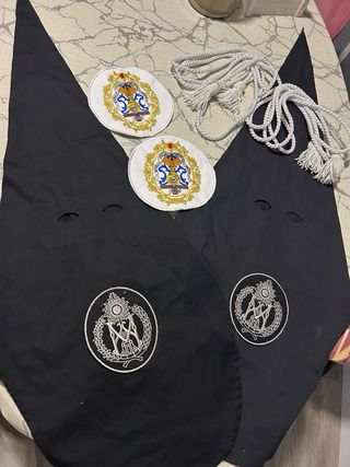 Túnica Nazareno Sed Negra y Blanca