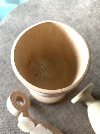 Set vintage legno tornito